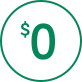 Zero dollars image
